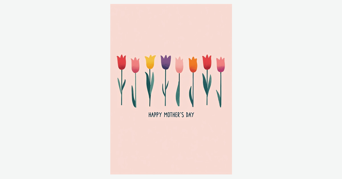 Affectionate Floral Mothers Day Card | Clever Studio Art