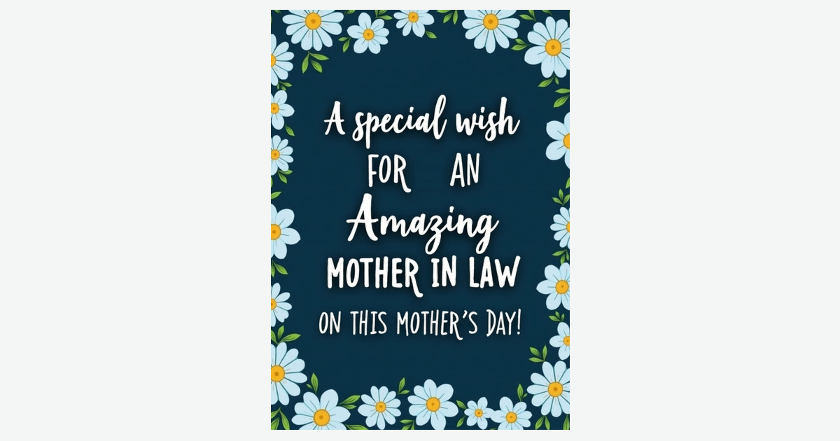 Amazing Mother In Law Wish Card | Clever Studio Art