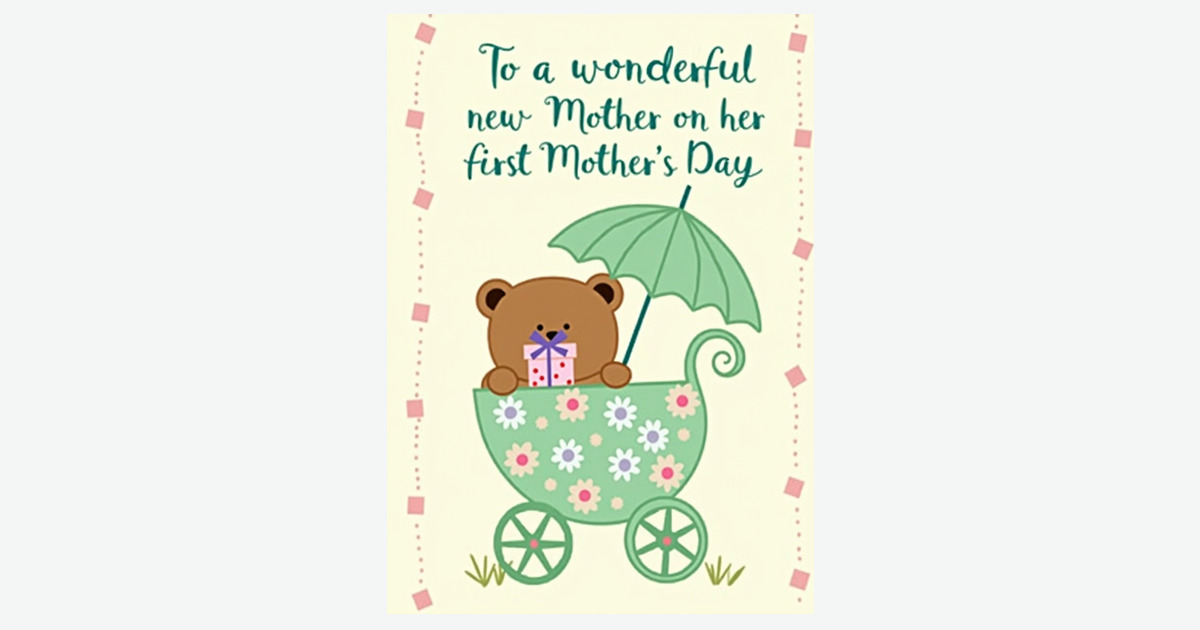 Bear Floral Mothers Day Card | Clever Studio Art