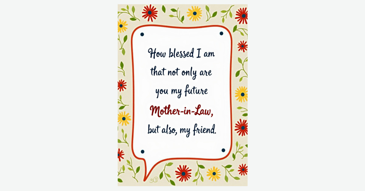 Blessed Mother In Law Card | Clever Studio Art