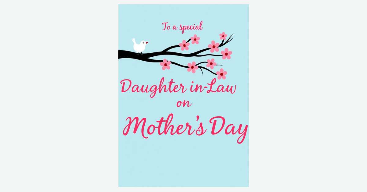 Blossom Daughter In Law Mothers Day Card | Clever Studio Art