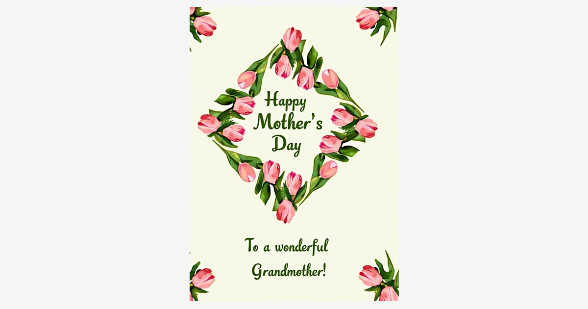 Blossom Mothers Day Wreath Card | Clever Studio Art