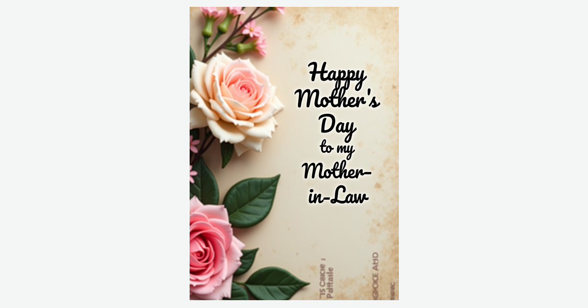 Blush Rose Mother In Law Card | Clever Studio Art