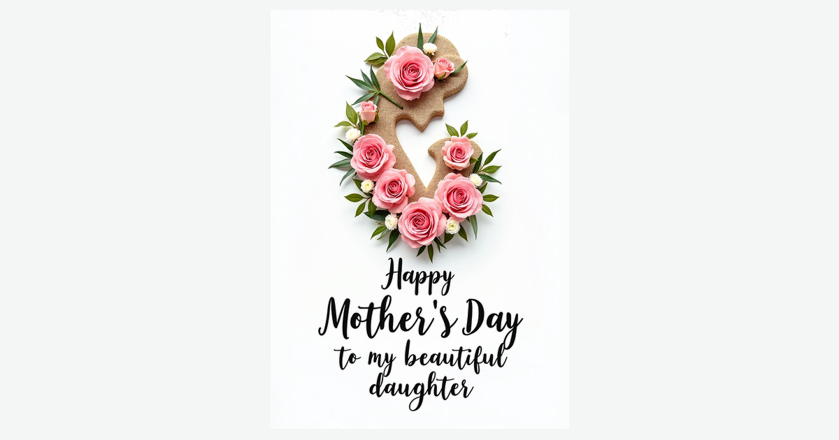 Burlap Rose Mothers Day Card | Clever Studio Art