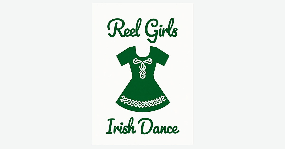 Celtic Knot Irish Dance Dress Card | Clever Studio Art Celtic Knot Irish Dance Dress Card | Clever Studio Art