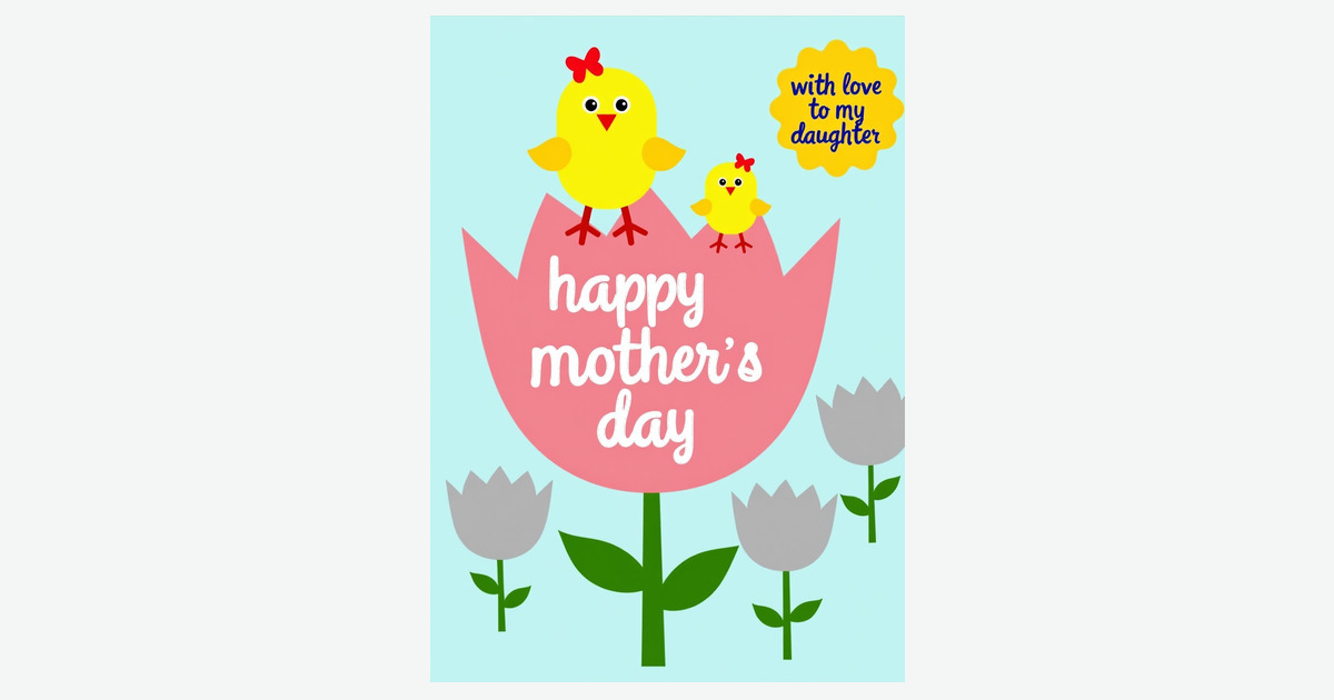 Charming Mothers Day Love Card | Clever Studio Art