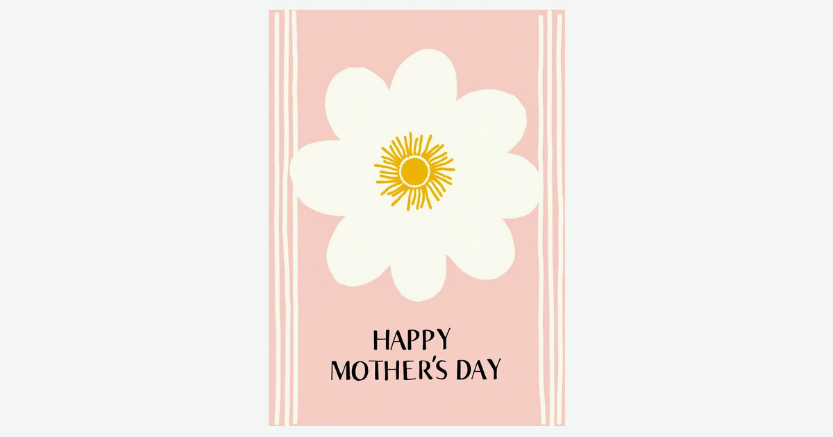 Charming Pink Mothers Day Card | Clever Studio Art