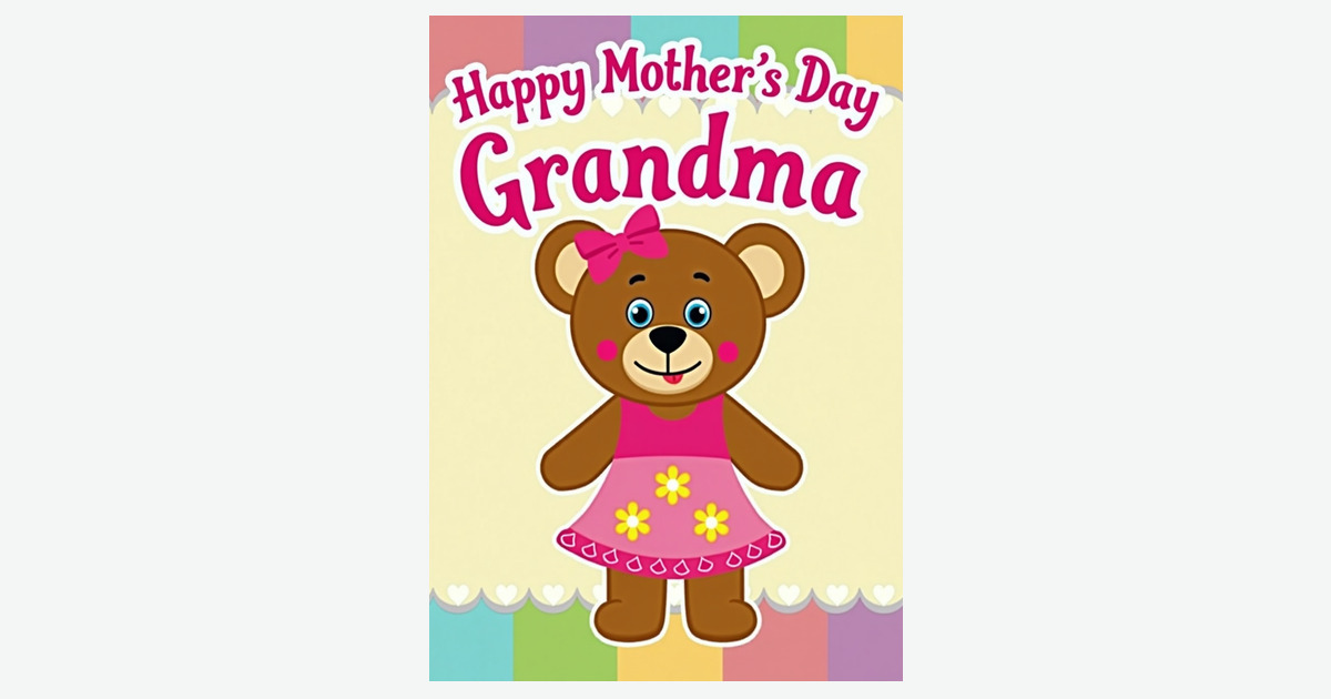 Cheerful Bear Mothers Day Card | Clever Studio Art
