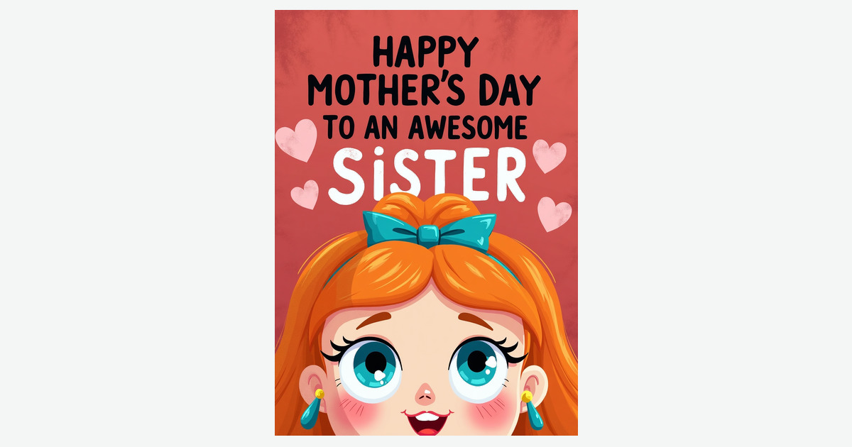 Coral Sweet Mothers Day Art Card | Clever Studio Art