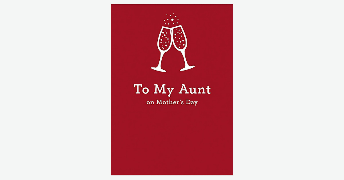 Crimson Aunt Mothers Day Card | Clever Studio Art