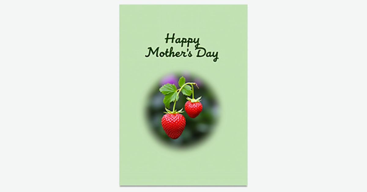 Crimson Berry Mothers Day Card | Clever Studio Art
