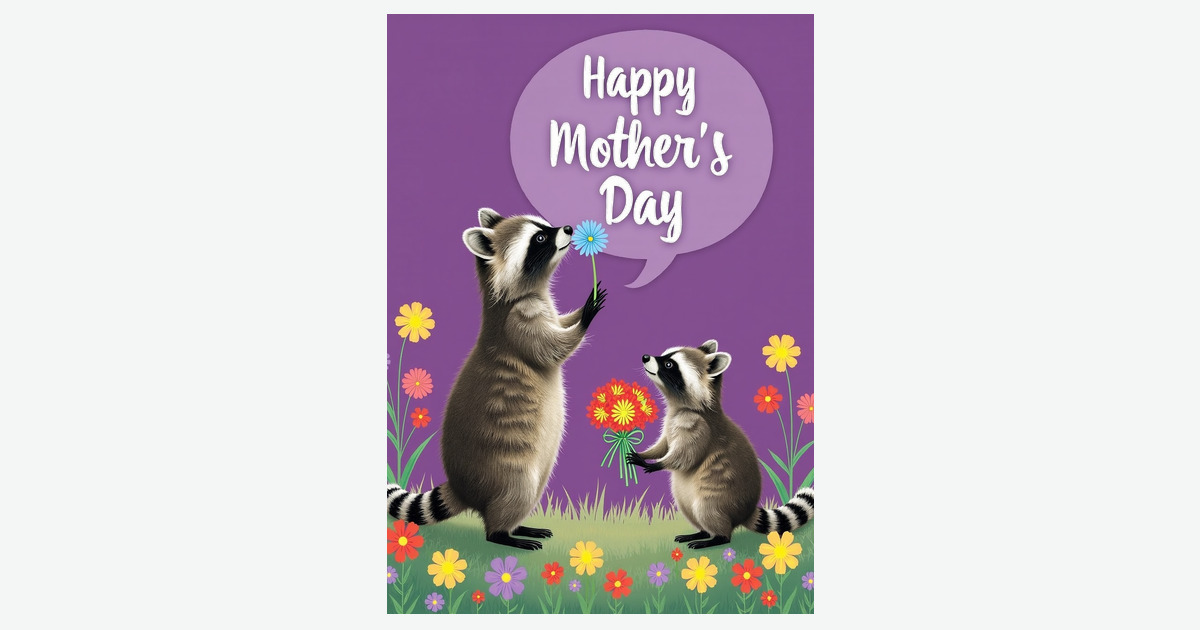 Crimson Bouquet Mothers Day Card | Clever Studio Art