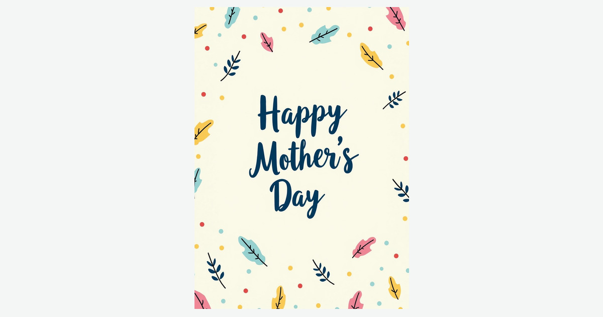 Crimson Dot Mothers Day Card | Clever Studio Art