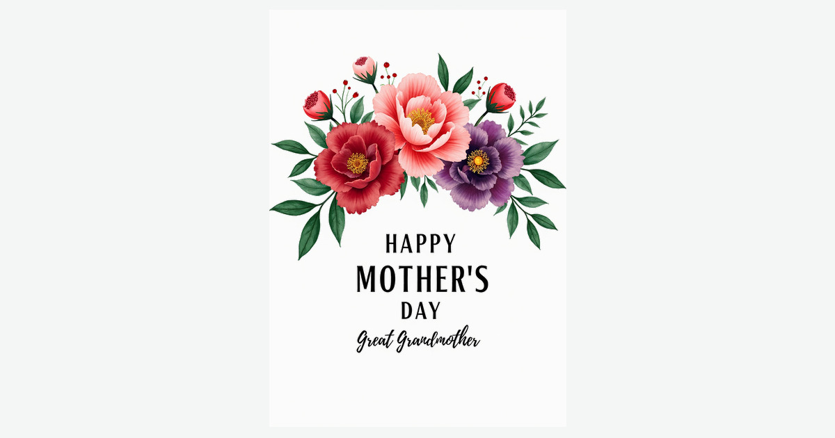 Crimson Great Mothers Day Card | Clever Studio Art