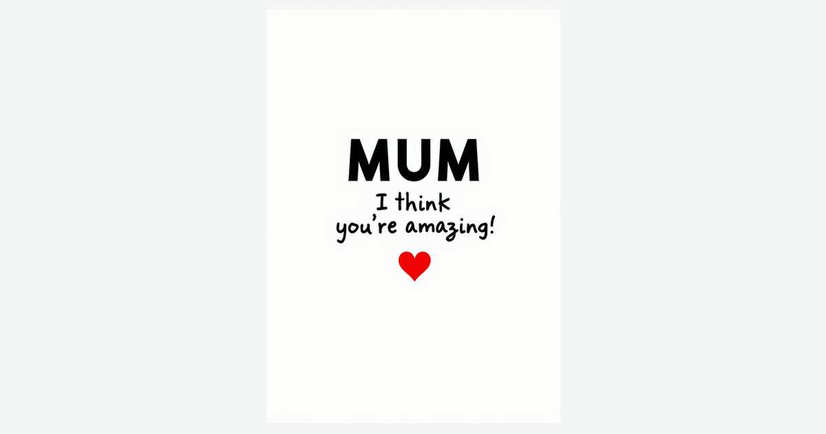 Crimson Heart Mothers Day Card | Clever Studio Art