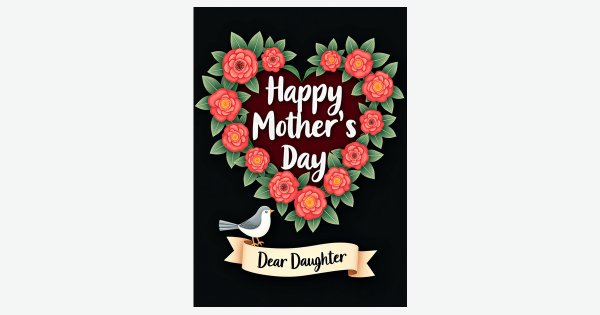 Crimson Interior Mothers Day Card | Clever Studio Art