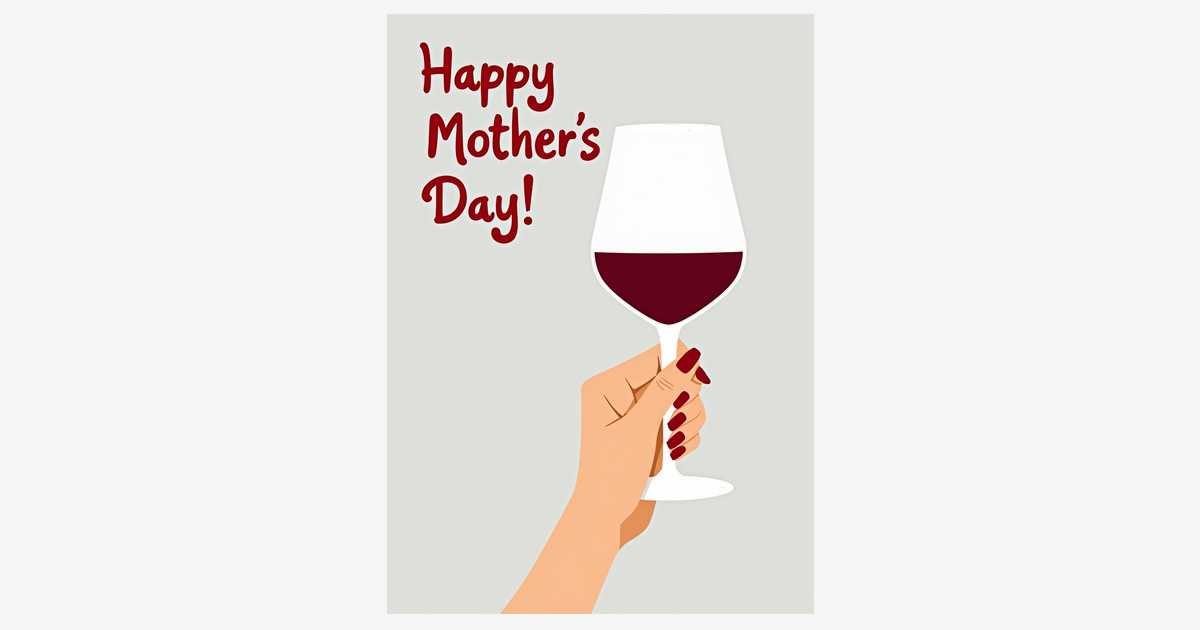 Crimson Mothers Day Card | Clever Studio Art