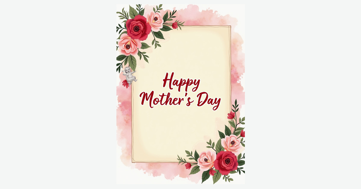 Crimson Mothers Day Sketch Card | Clever Studio Art
