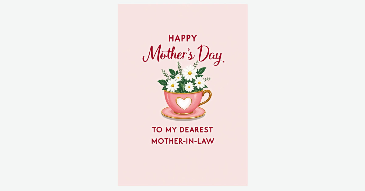 Dearest Mothers Day Heart Card | Clever Studio Art