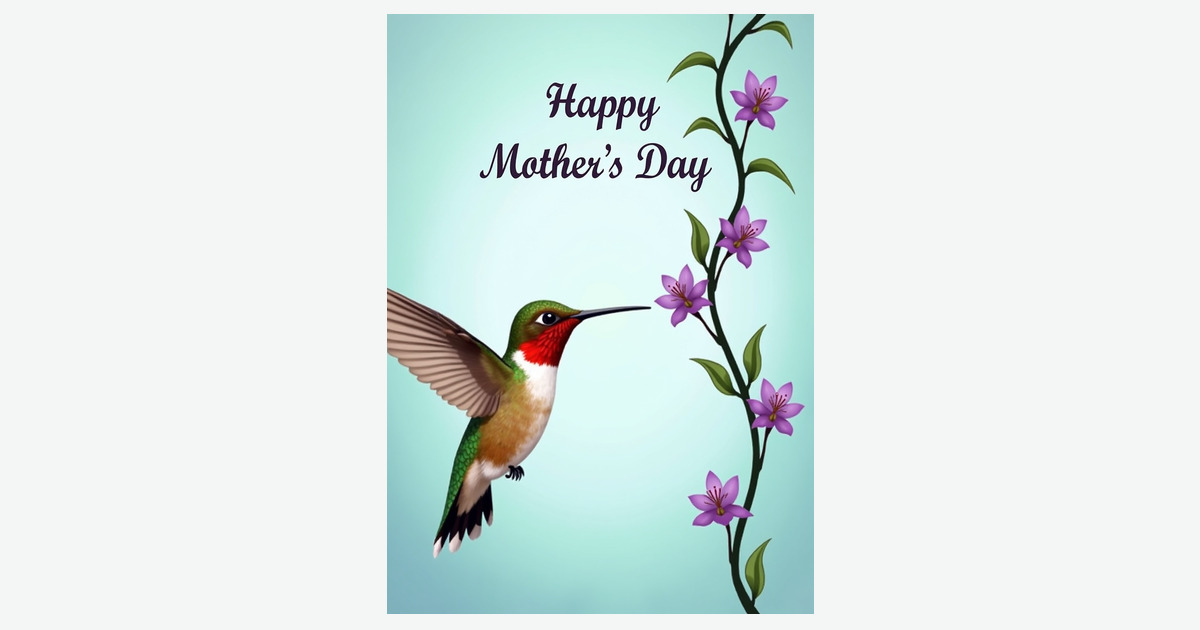 Emerald Mothers Day Scene Card | Clever Studio Art