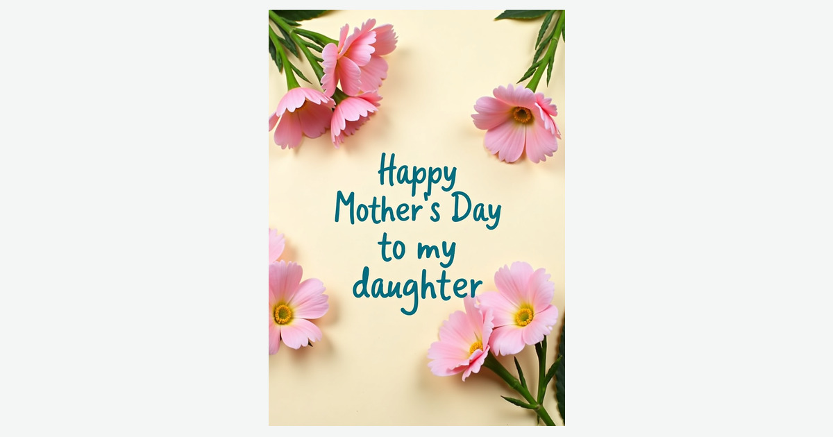 Faux Gold Floral Happy Mothers Day Card | Clever Studio Art