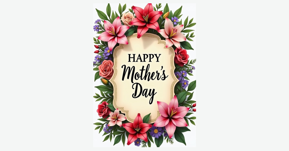 Faux Gold Mothers Day Card | Clever Studio Art