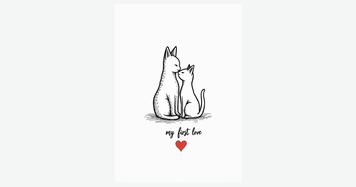 First Love Mothers Day Art Card | Clever Studio Art