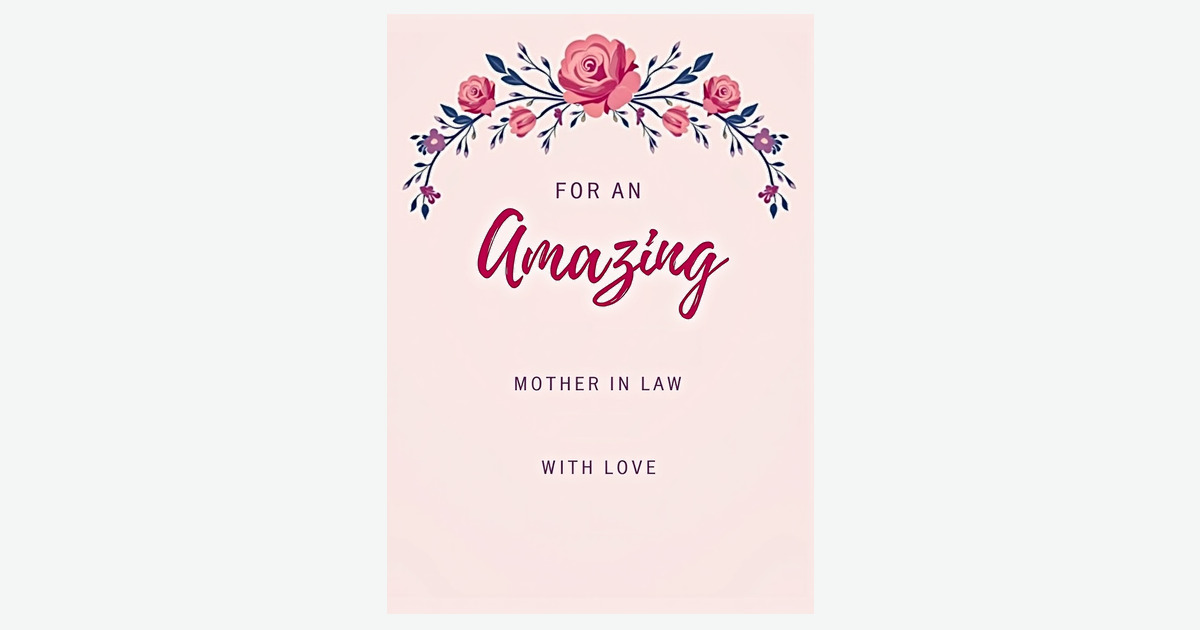 Floral Amazing Mother In Law Card | Clever Studio Art