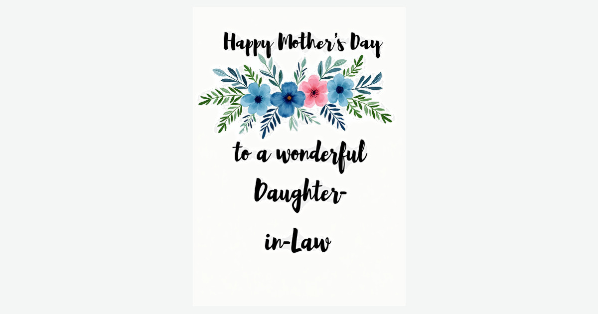 Floral Daughter In Law Card | Clever Studio Art