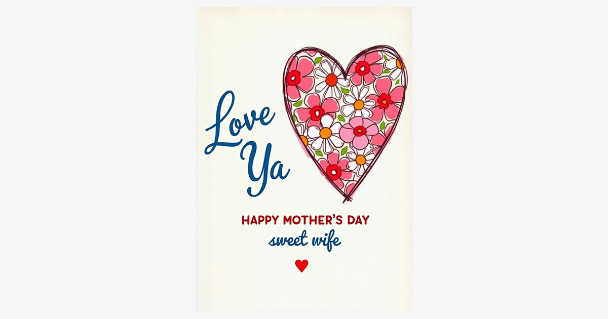 Floral Love Ya Mothers Day Card | Clever Studio Art