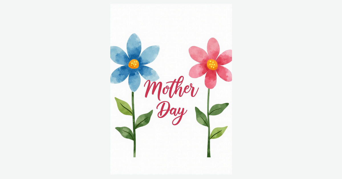 Floral Mother Day Art Card | Clever Studio Art