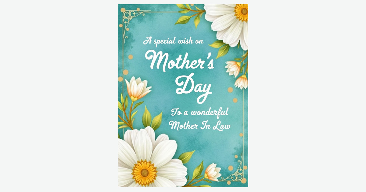 Floral Mother In Law Wish Card | Clever Studio Art