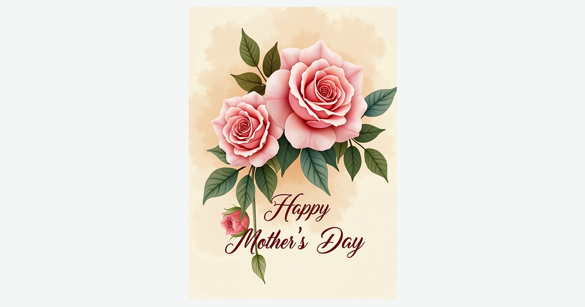 Floral Mother S Day Art Card | Clever Studio Art
