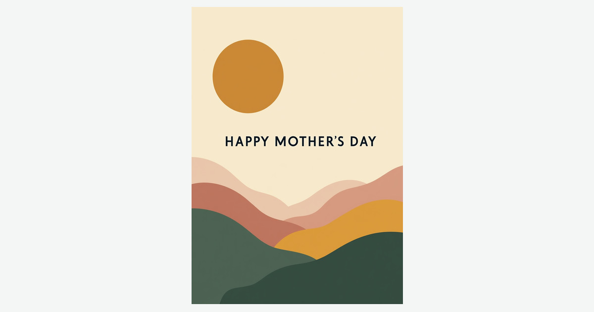 Floral Mothers Day Glow Card | Clever Studio Art