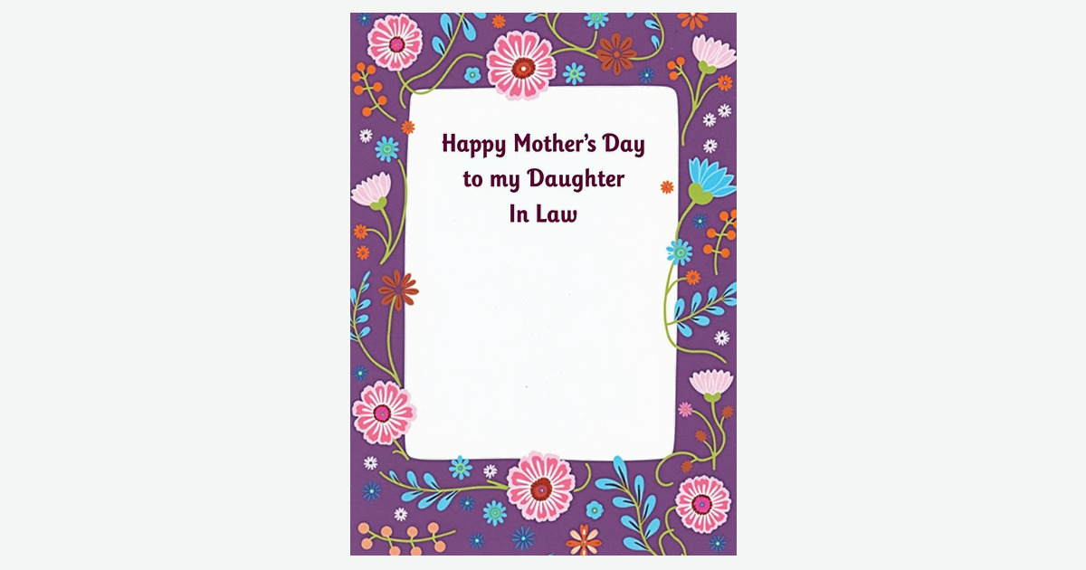 Floral Mothers Day In Law Card | Clever Studio Art