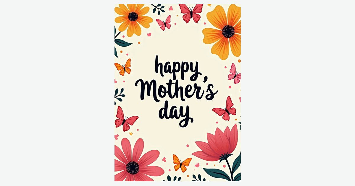 Floral Mothers Day Love Card | Clever Studio Art