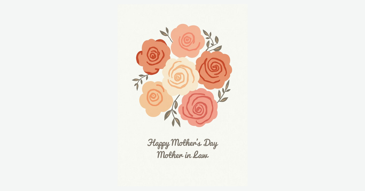 Floral Mothers Day Mother In Law Card | Clever Studio Art