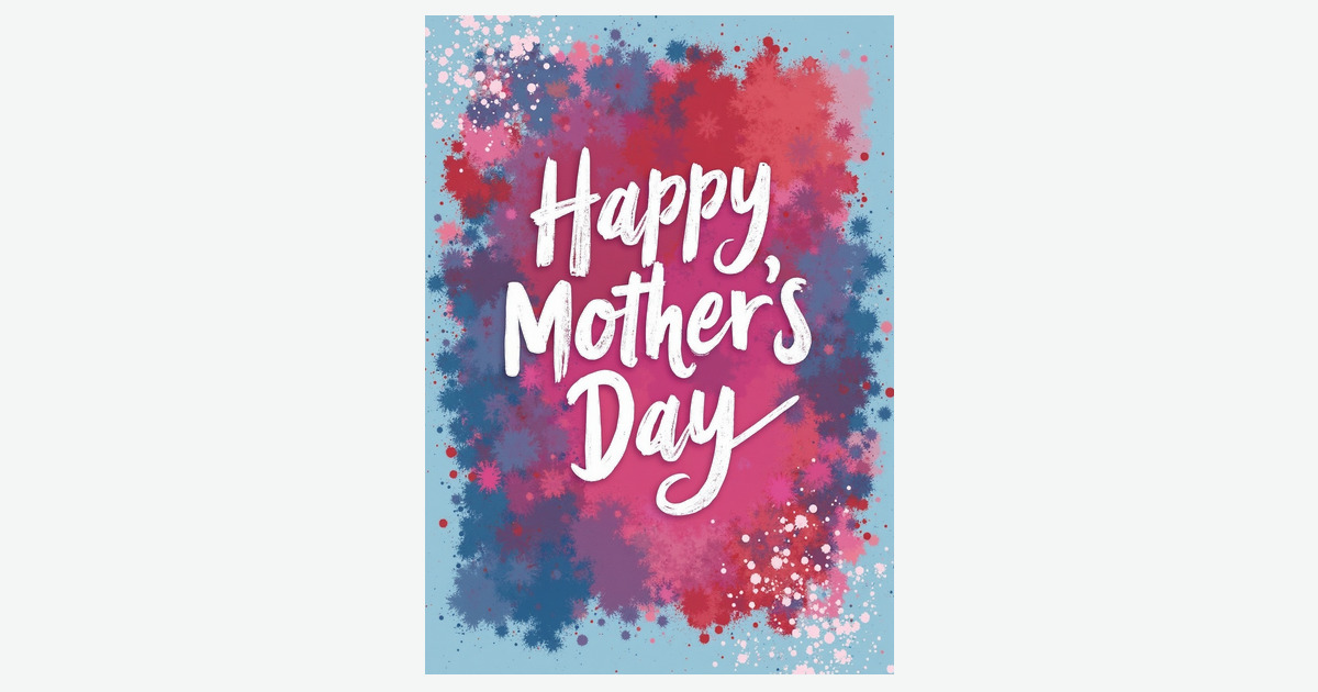 Floral Mothers Day Paint Card | Clever Studio Art