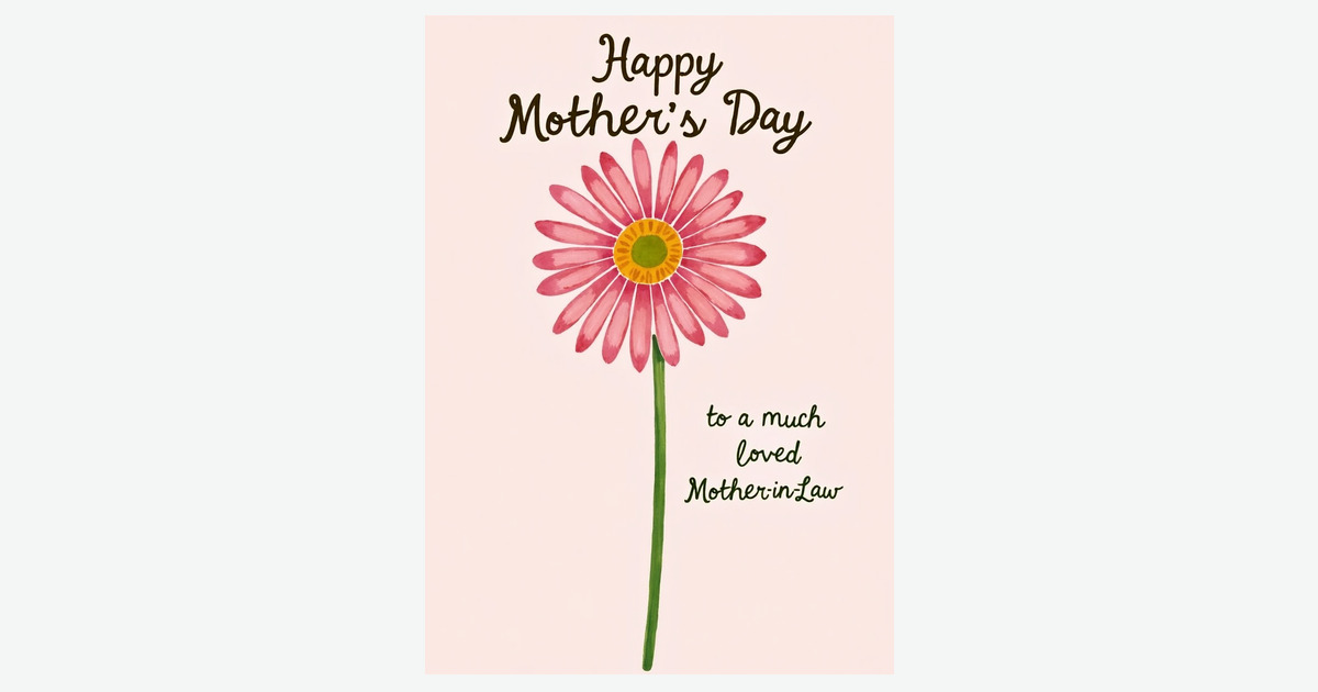 Floral Painted Mothers Day Card | Clever Studio Art