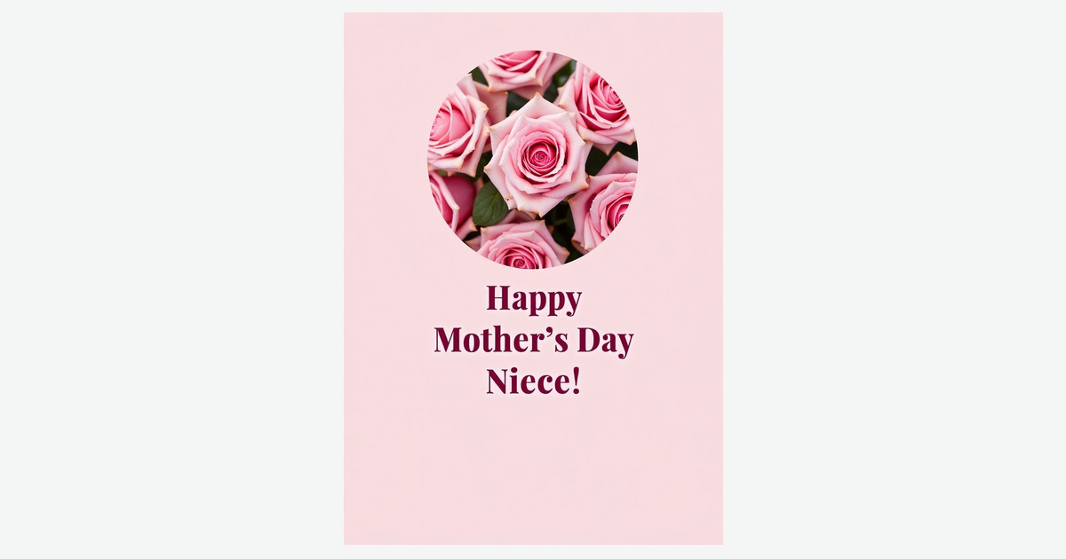 Floral Pink Mothers Day Card | Clever Studio Art