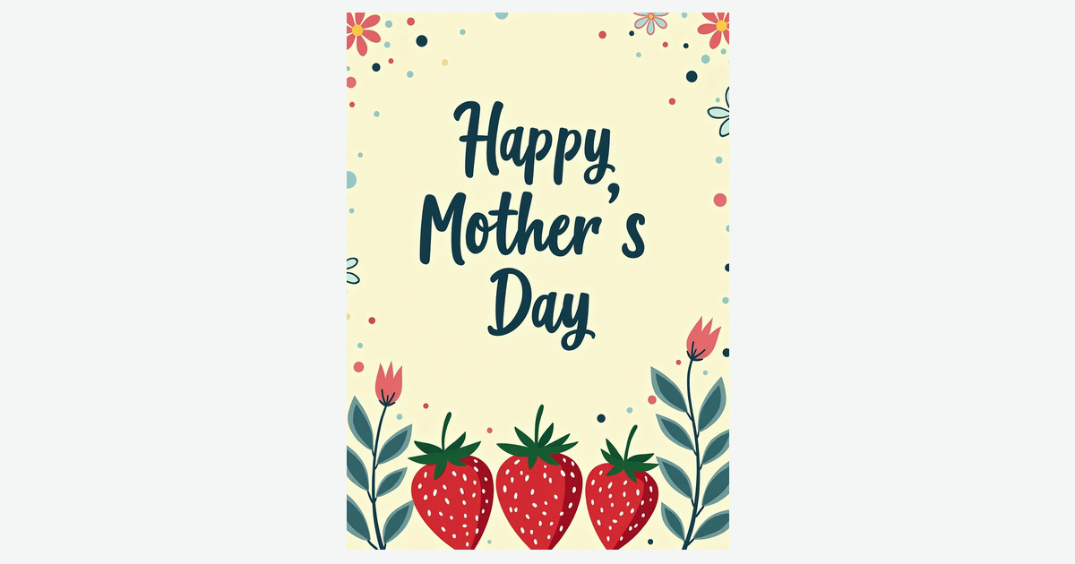 Floral Sweet Mothers Day Card | Clever Studio Art
