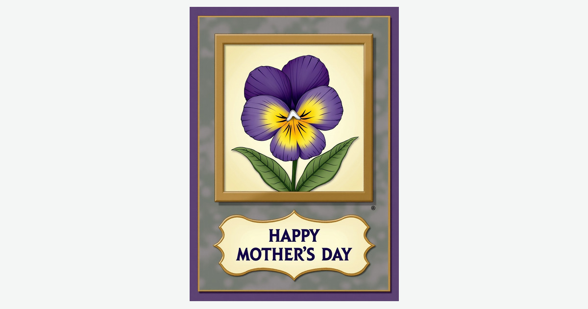 Framed Mothers Day Blossom Card | Clever Studio Art
