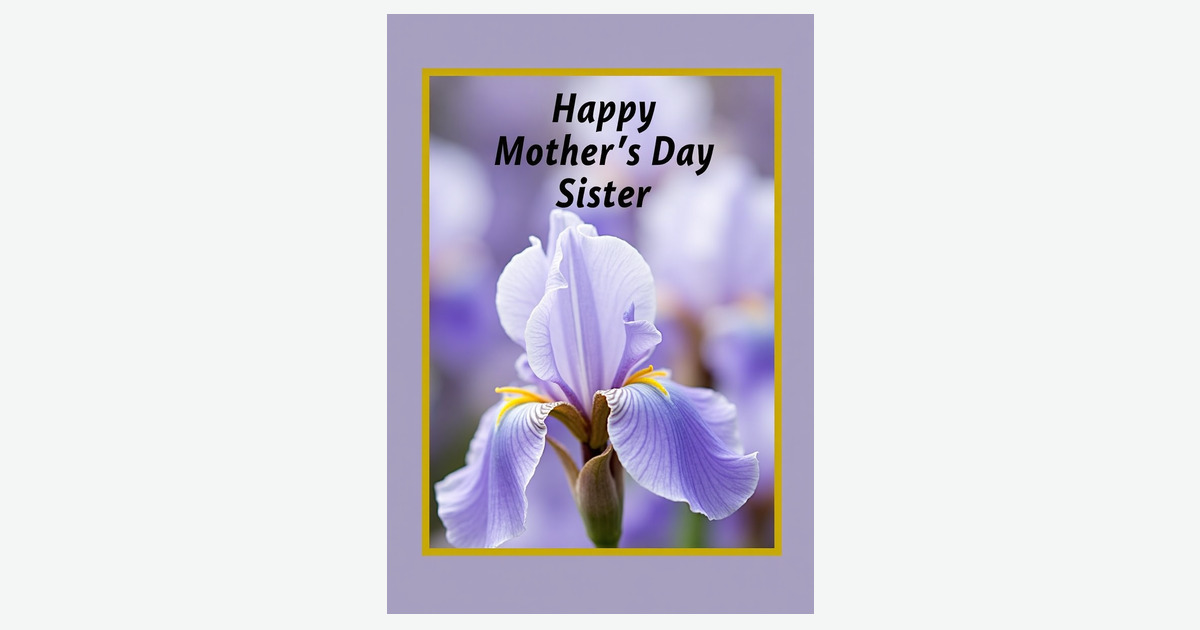 Golden Framed Mothers Day Card | Clever Studio Art