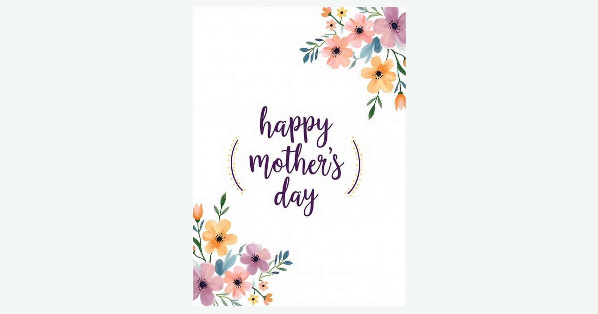 Golden Happy Mothers Day Card | Clever Studio Art