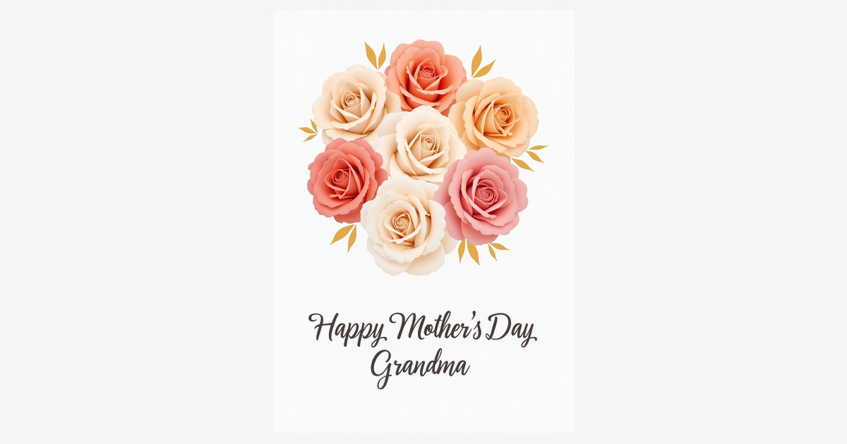 Golden Leaves Mothers Day Card | Clever Studio Art