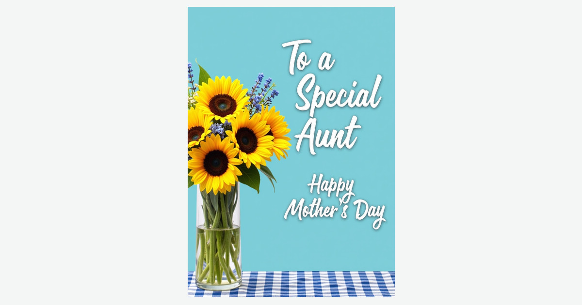 Golden Mothers Day Flowers Card | Clever Studio Art