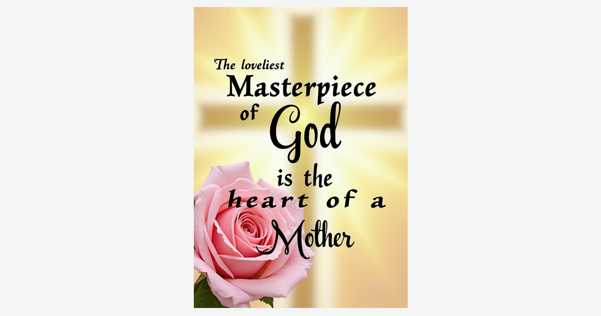 Golden Mothers Heart Card | Clever Studio Art