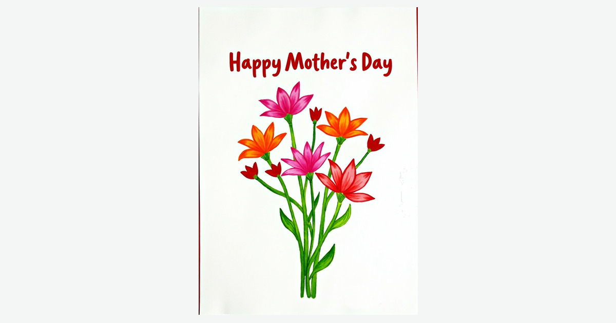 Handcrafted Mothers Day Card | Clever Studio Art