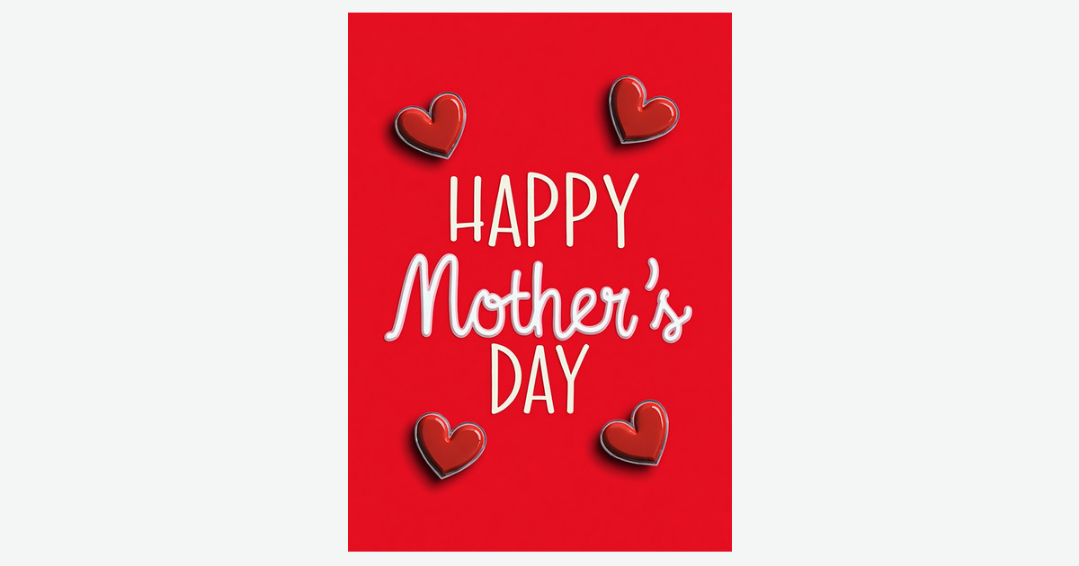 Happy Mothers Day Heart Card | Clever Studio Art