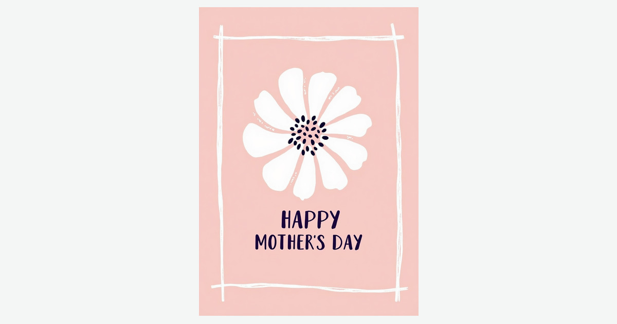 Indigo Mothers Day Art Card | Clever Studio Art